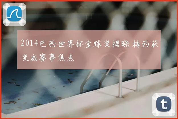 2014巴西世界杯金球奖揭晓 梅西获奖成赛事焦点